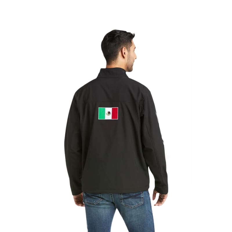 Chaqueta Softshell Equipo México con Bordados Tricolores