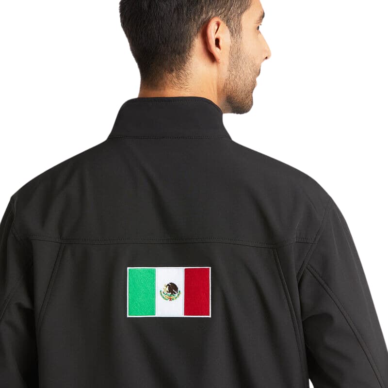 Chaqueta Softshell Equipo México con Bordados Tricolores