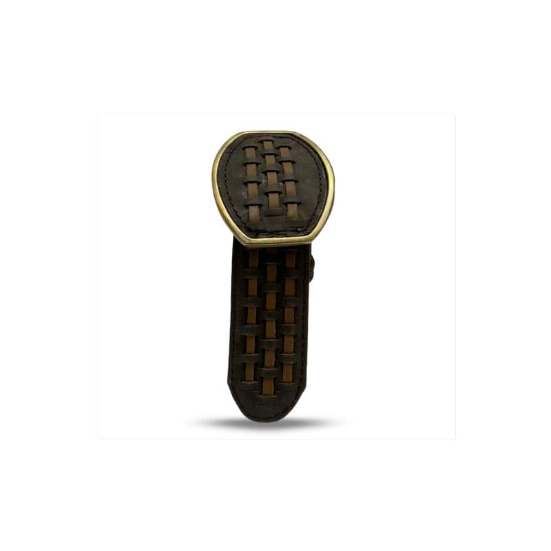 Cinturón de piel artesanal petatillo choco