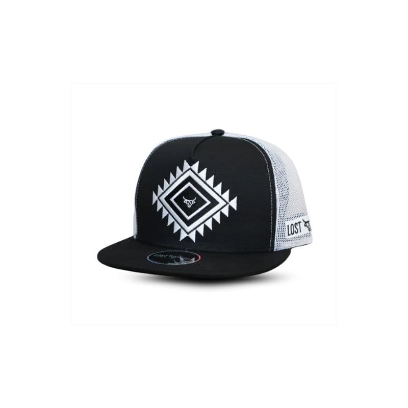 Gorra Lost Calf Logotipos Aztecas Bordados