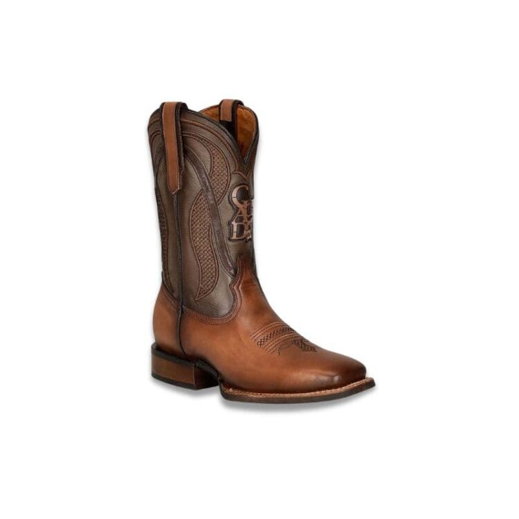 Botas cowboy piel color miel Cuadra