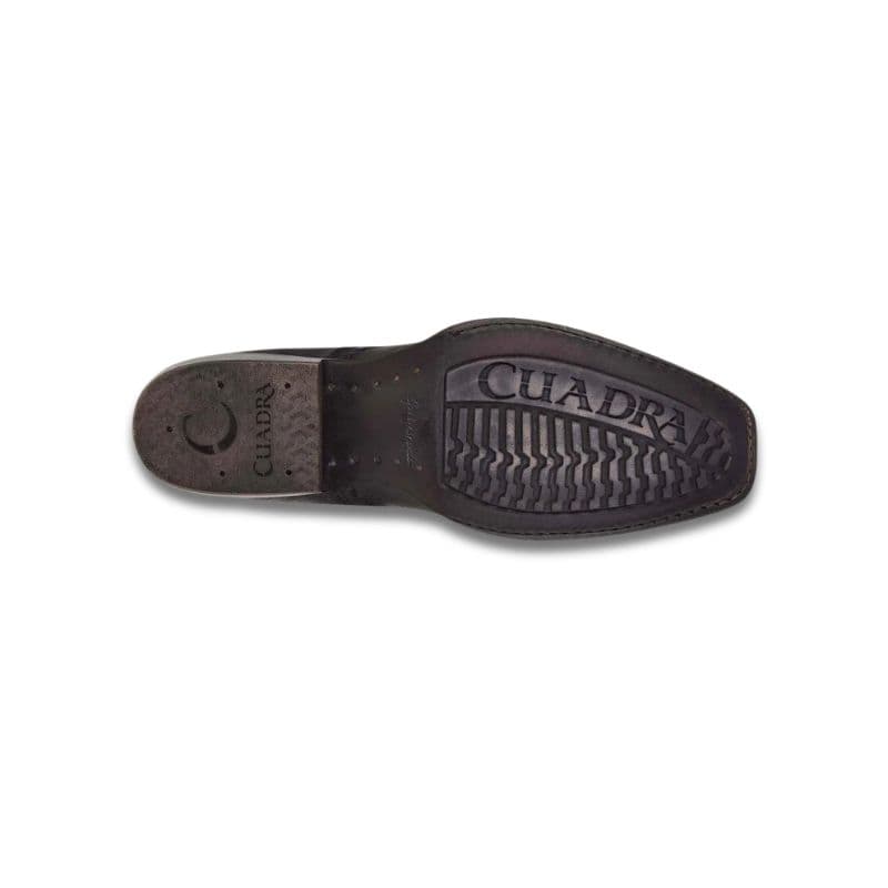 Bota de piel negra hombre Cuadra