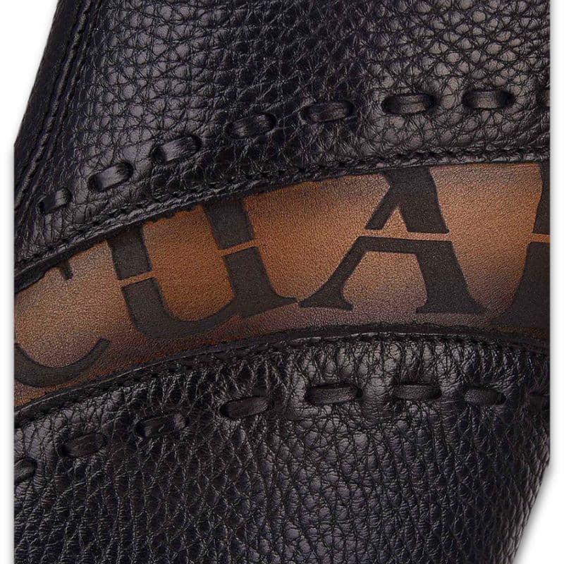 Bota de piel negra hombre Cuadra